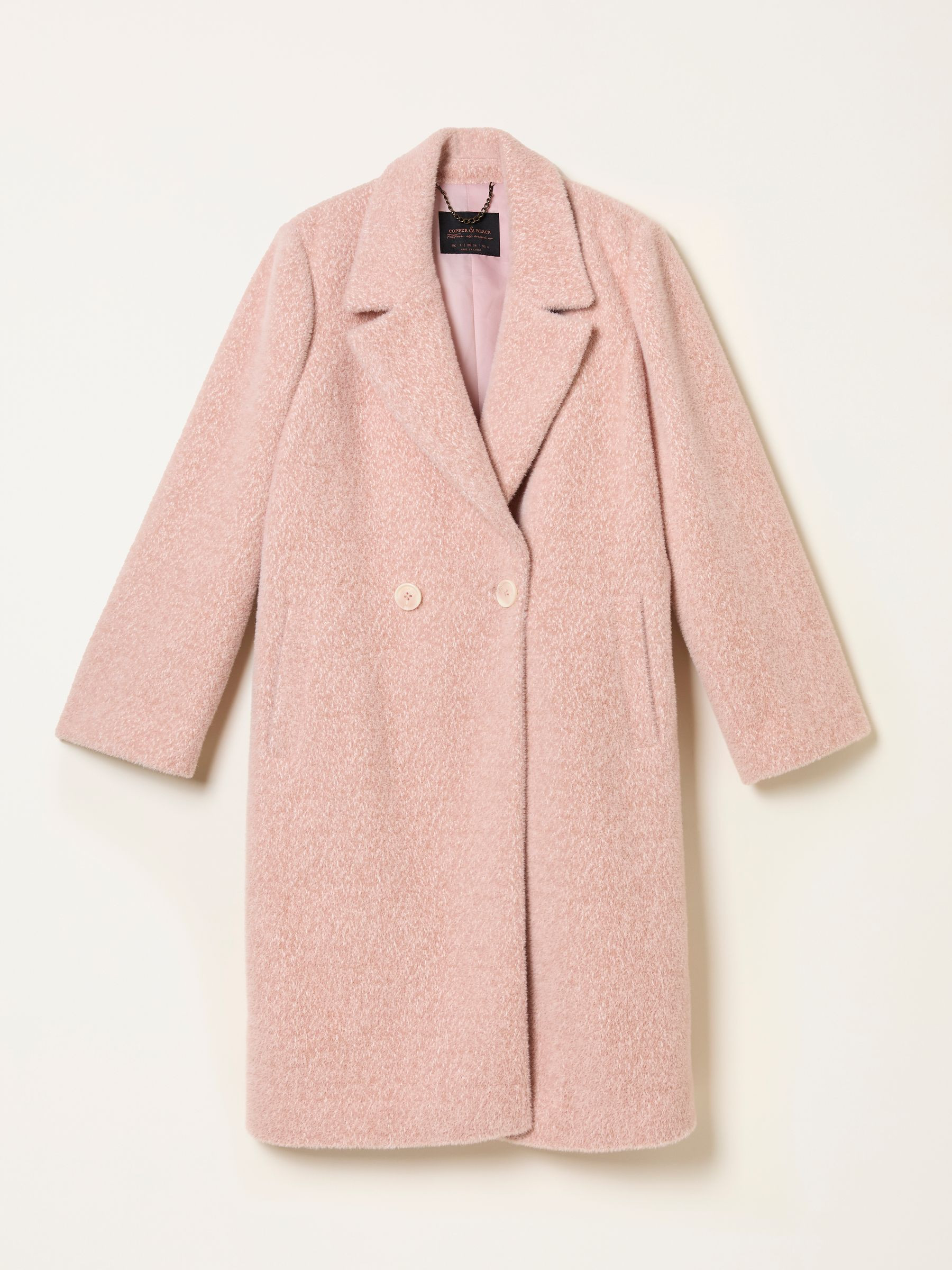 Aubrey Blush Pink Structured Coat | FatFace | Fat Face