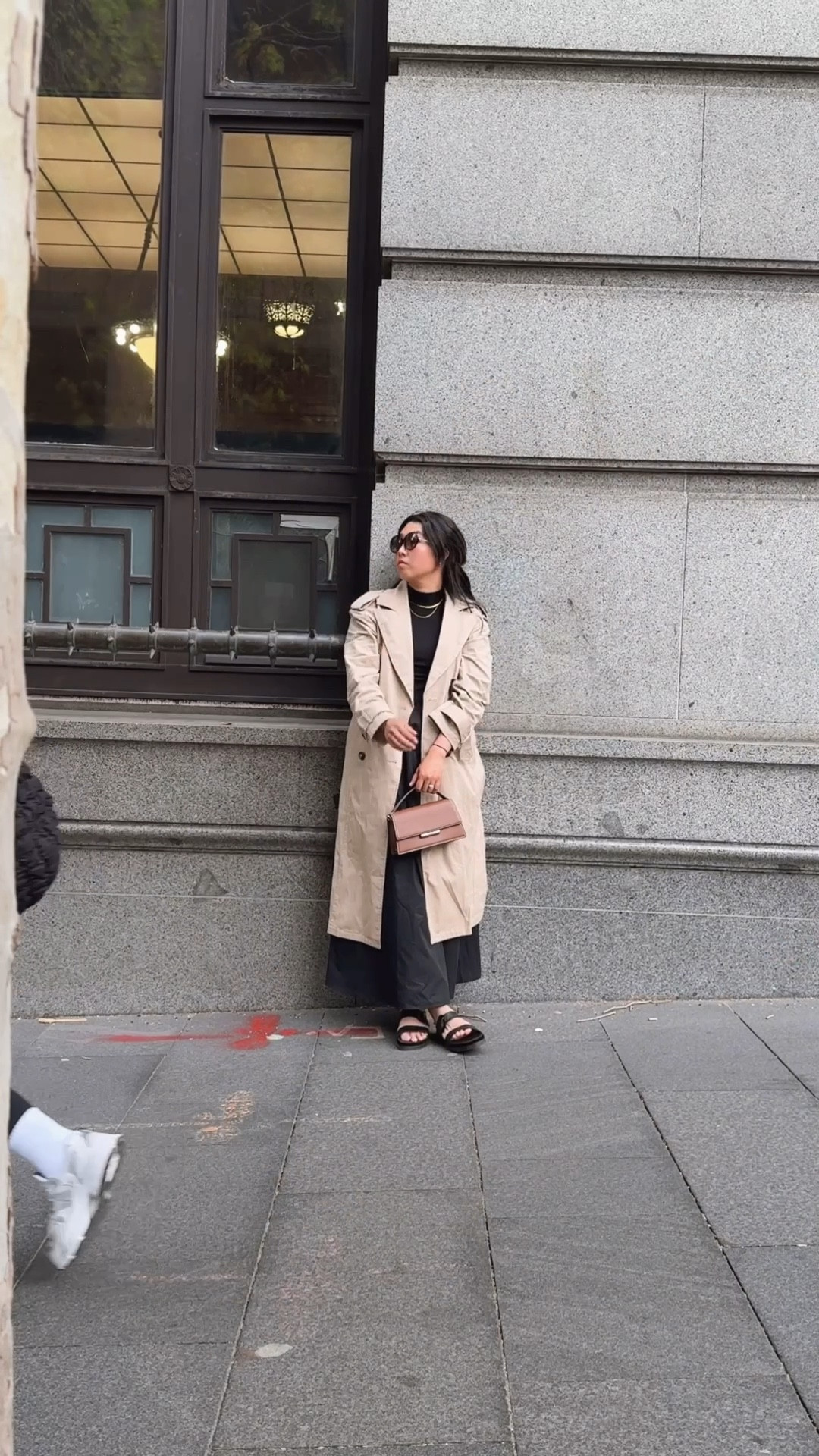 Sandal + maxi dress + trench coat = the best combo! #trenchcoat #maxidress #blacksandals #streetstyle #casualoutfit #ootd #chicoutfit 

#LTKmodest #LTKaustralia #LTKstyletip