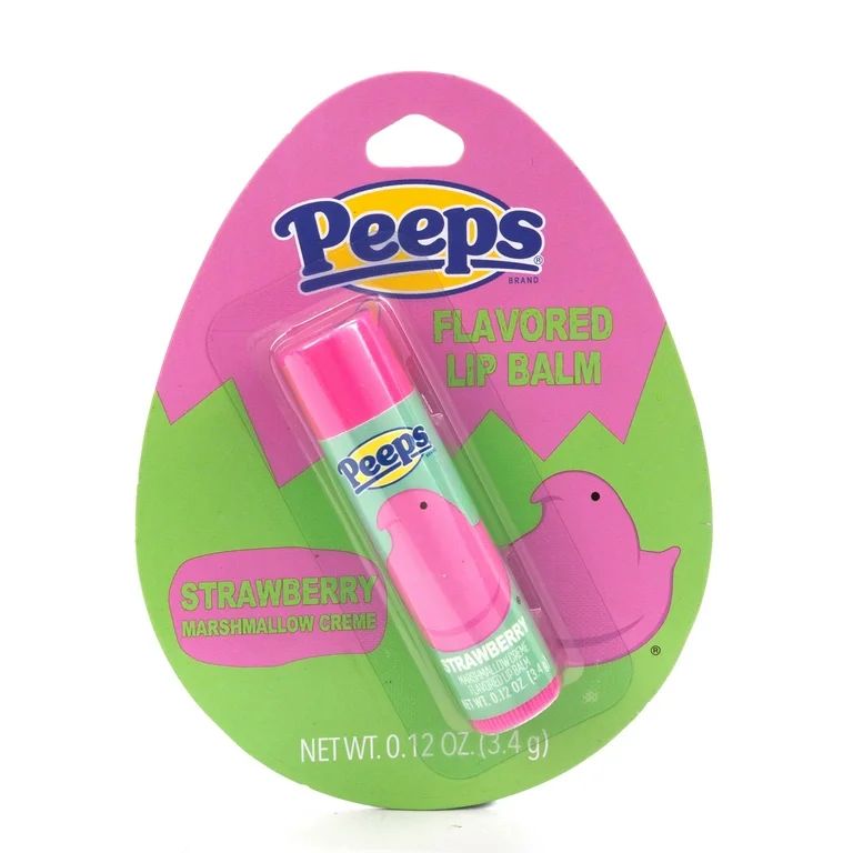 PEEPS Flavored Lip Balm, Strawberry Marshmallow Crème, 0.12 oz | Walmart (US)