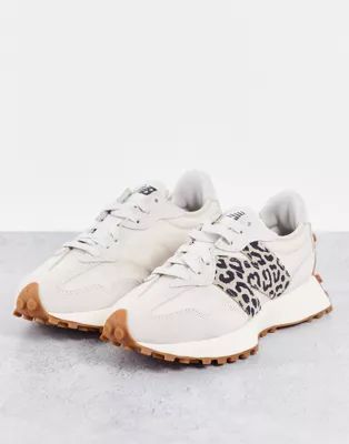 New Balance 327 animal sneakers in off white and leopard - exclusive to *ASOS | ASOS (Global)