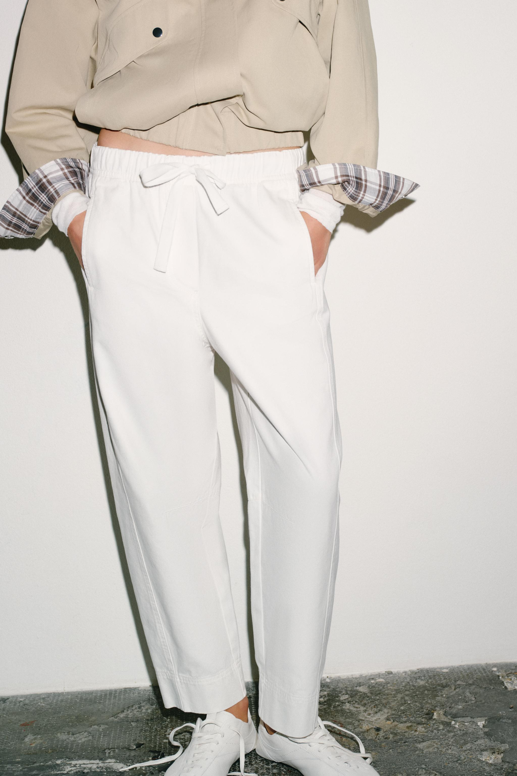 ELASTIC WAIST PANTS | Zara Canada