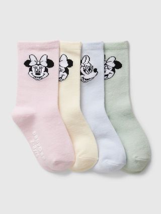 babyGap | Disney Minnie Mouse Crew Socks (4-Pack) | Gap (US)