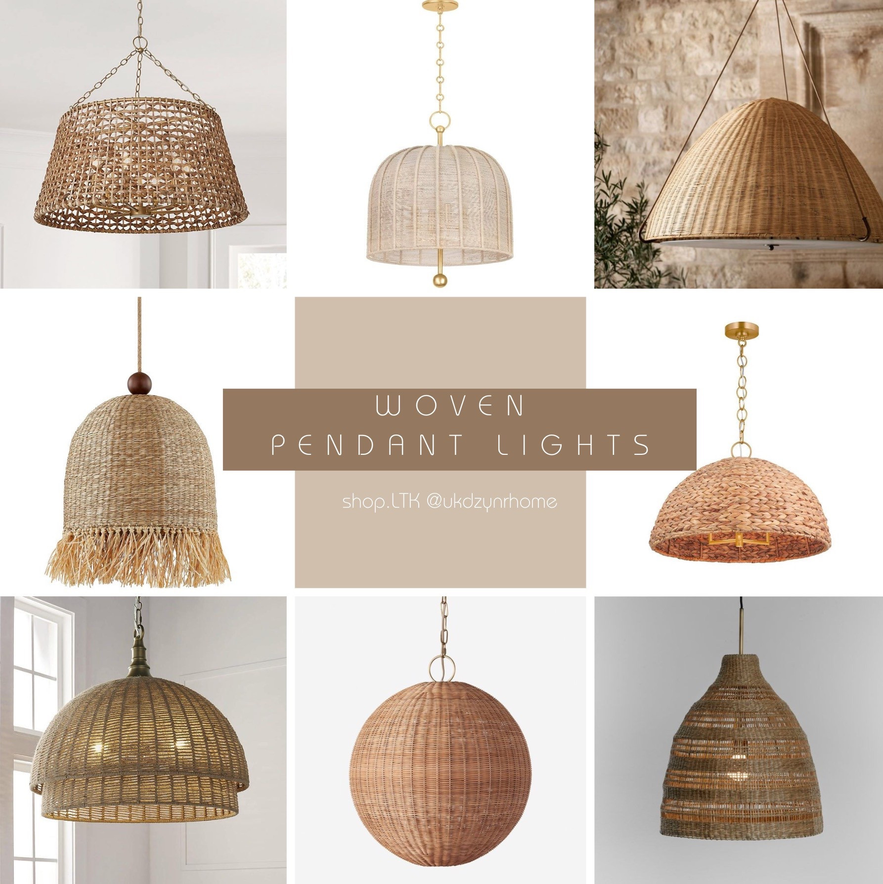Woven Pendant Lights | Coastal Lighting 

#LTKHome
