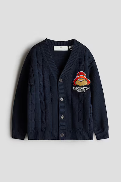 H & M - Cable-Knit Cardigan - Blue | H&M (US + CA)