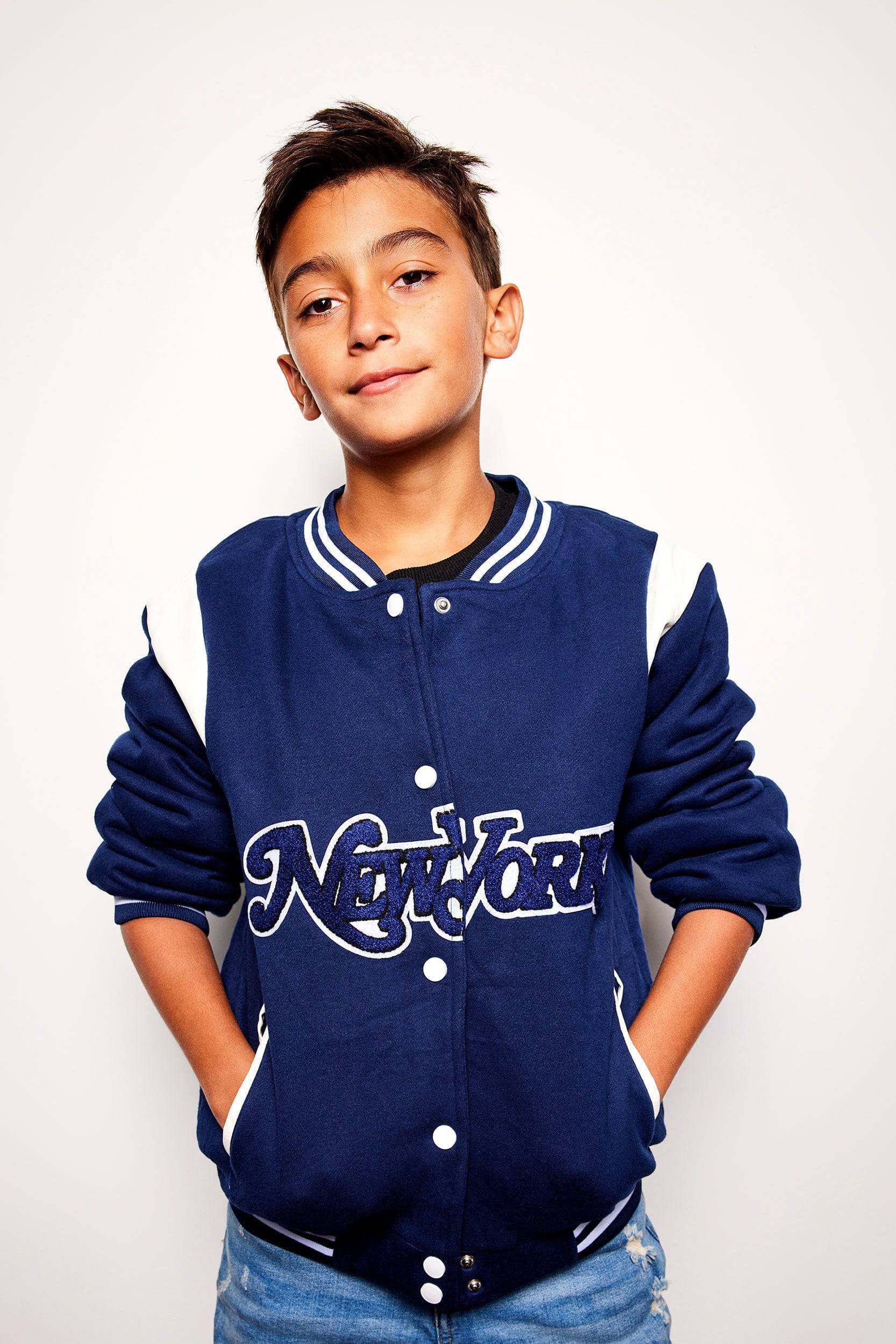 New York Varsity Bomber | Lola + The Boys