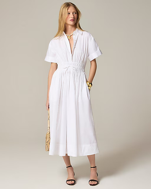Elena shirtdress in cotton poplin | J. Crew US