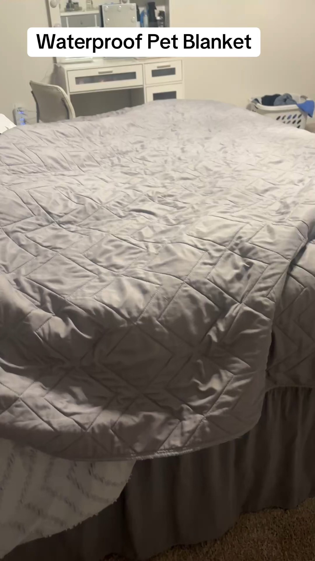 Dog hair and dog slobber all over don’t let it get on your bed!  Use this waterproof pet blanket! #dogmom #dogs 

#LTKPets #LTKHome