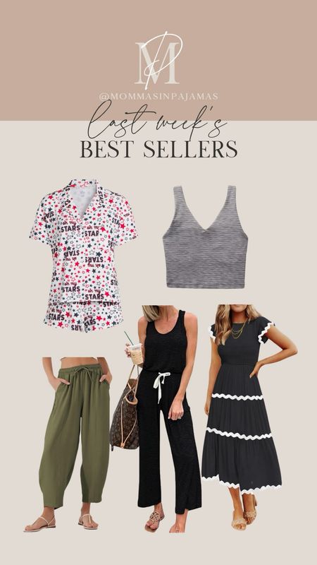 Last week’s best sellers! My fave (under $20!) 4th of July pajamas, Athleta fuller bust friendly sports bra, perfect petite friendly linen pants for summer, petite friendly casual summer jumpsuit that’s so soft with a functional drawstring, trendy closet staple summer dress with smocking

#LTKxWalmart #LTKFindsUnder50 #LTKActive