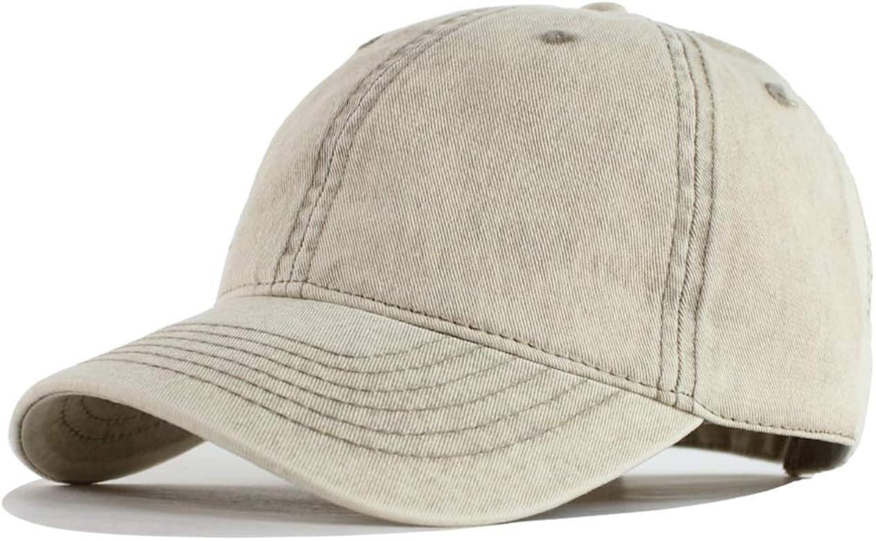 HH HOFNEN Men and Women Washed Cotton Baseball Cap Snow Classic Style Adjustable Low Profile Dad ... | Amazon (US)