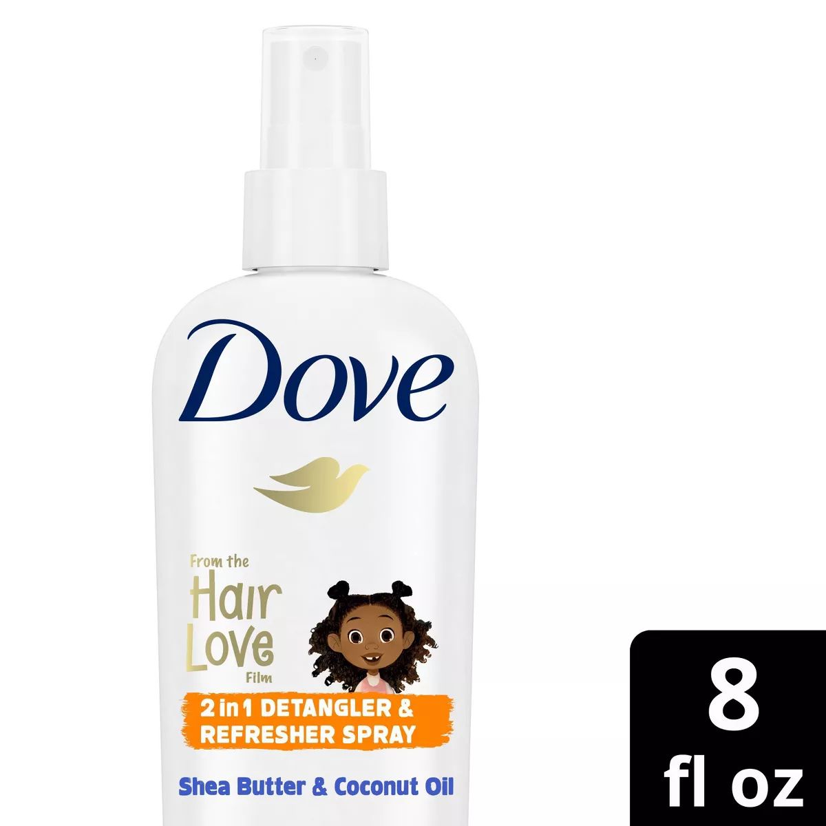 Dove Beauty Kids' 2-in-1 Detangler & Refresher Spray for Coils, Curls & Waves - 8 fl oz | Target