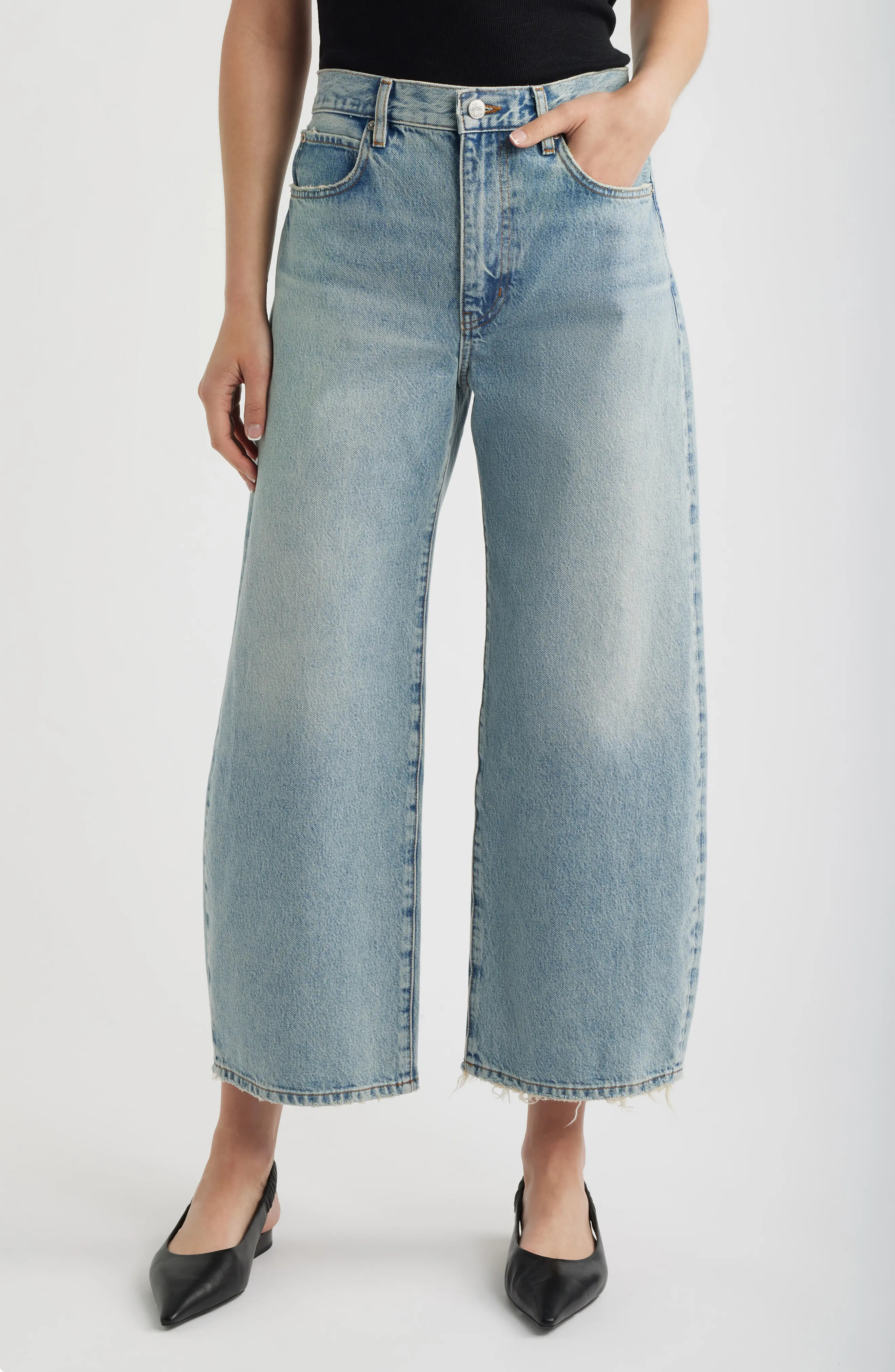 The Bow Crop Jeans (Women) | Nordstrom | Nordstrom
