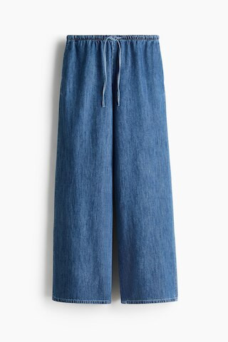 H & M - Denim Drawstring Pants - Blue | H&M (US + CA)