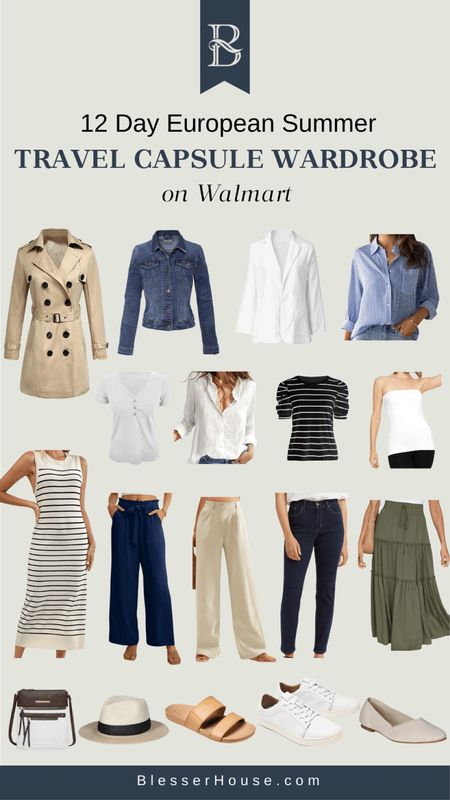 What I’m travel capsule packing for a 12 day trip to Europe this summer on @walmartfashion #walmartpartner

Classic pieces that can be easily mixed & matched for many outfit possibilities. #walmartfashion 

#LTKtravel #LTKfindsunder50 #LTKeurope