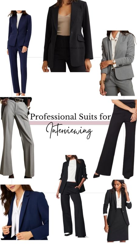 My recommendations for suits to interview. 

#LTKstyletip #LTKworkwear