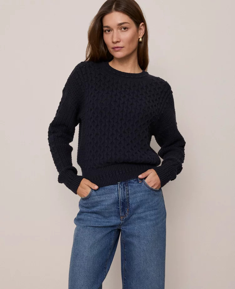 Cashmere Ribbed Turtleneck Sweater | Ann Taylor