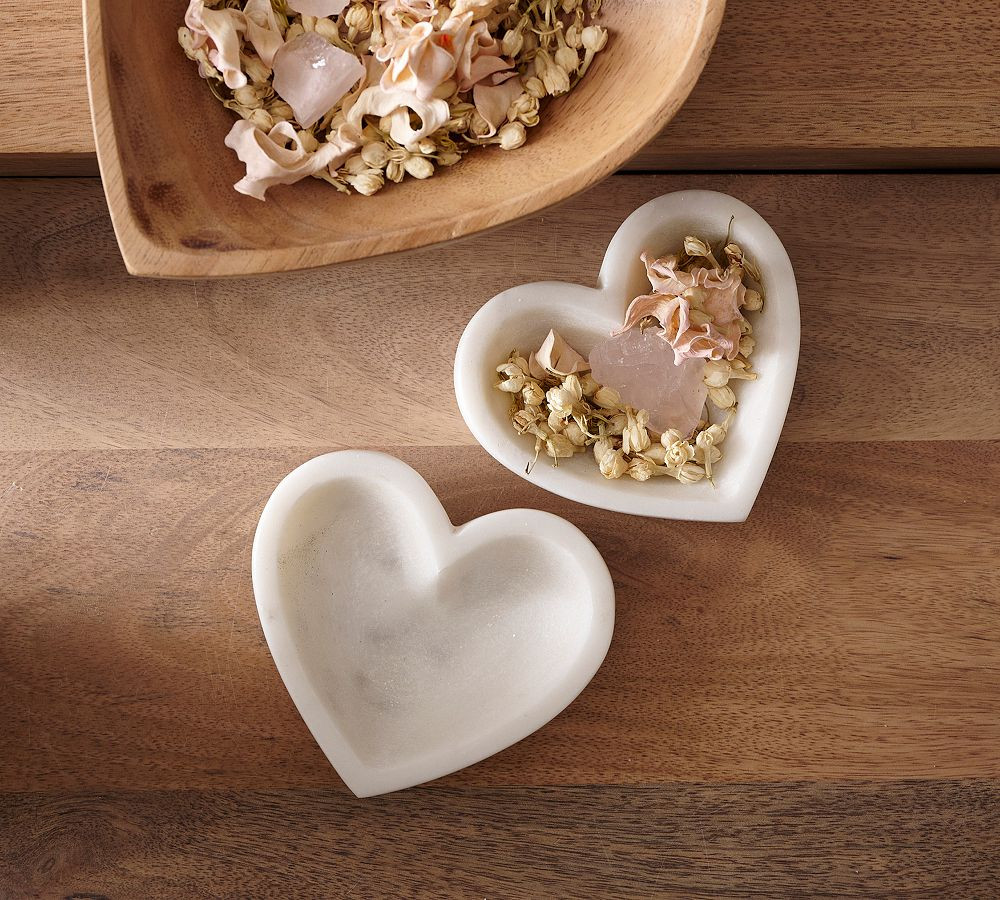 Handcrafted Marble Heart Trays | Pottery Barn (US)
