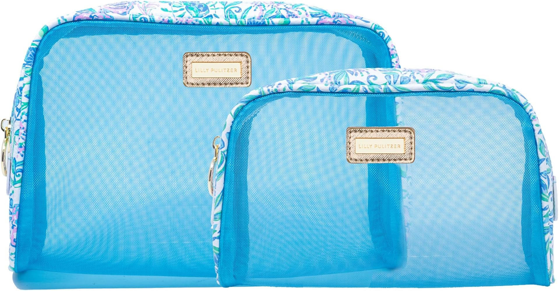 Lilly Pulitzer Clear Zipper Pouch, Cute Pencil Case for Adults, Travel Toiletry Bag, Small Pouch ... | Amazon (US)