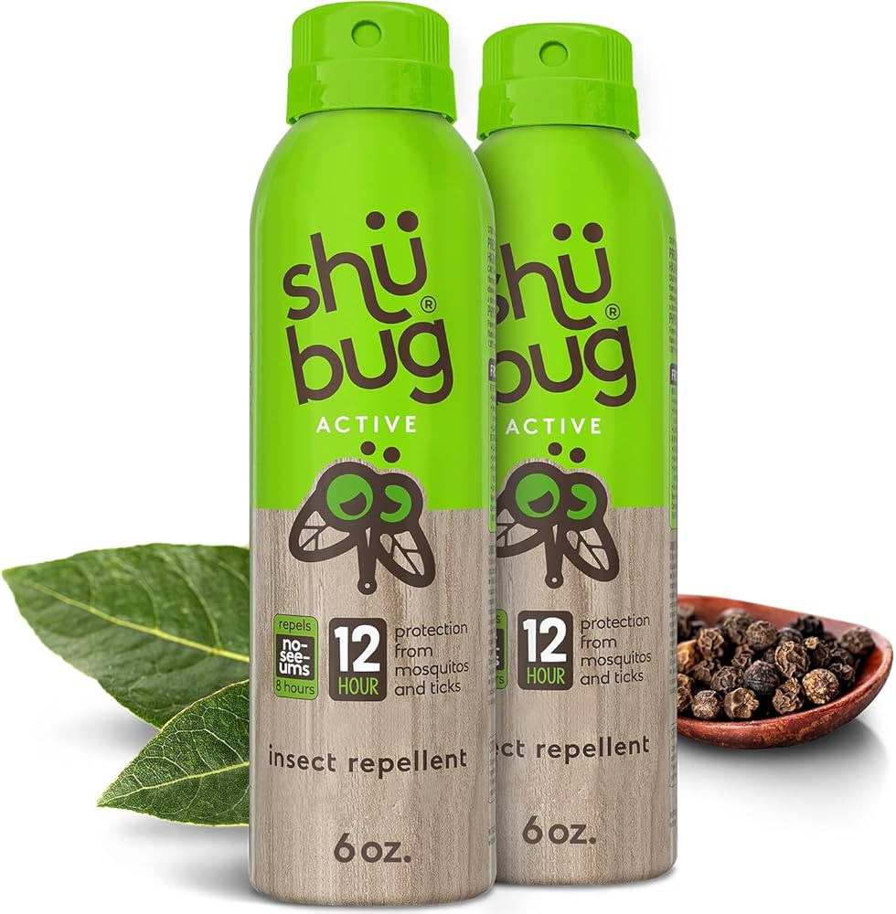Shubug Active Insect Repellent Spray with Picaridin, DEET Free Mosquito and Tick Protection, Long... | Amazon (US)