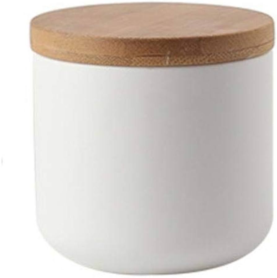 MilkyWay Ceramic Food Storage Jar Canister Modern Design Food Canisters with Airtight Seal Bamboo... | Amazon (US)