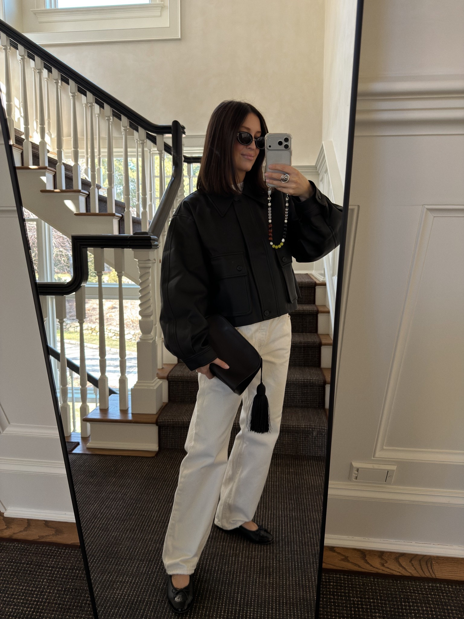 Saturday ootd 
One size jacket
I size up 1 in the jeans 
