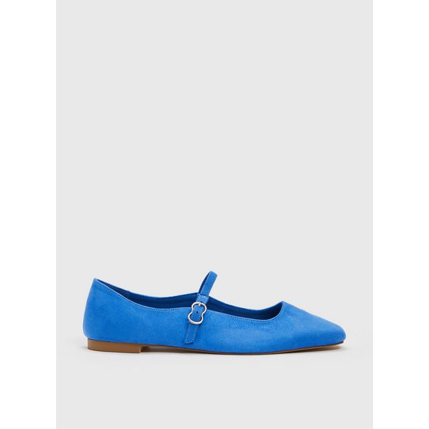 Buy Blue Mary Jane Ballerina Pumps - 8 | Shoes | Tu | Tu Clothing