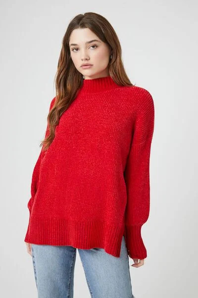 Ribbed Mock Neck Sweater | Forever 21 (US)