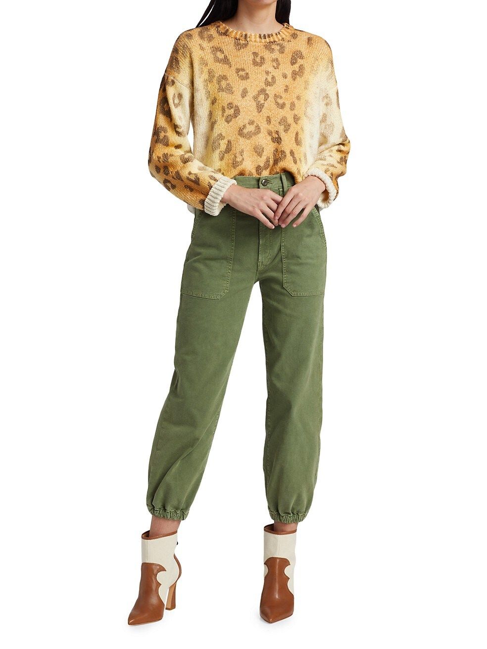 The Wrapper Patch Springy Ankle Cargo Pants | Saks Fifth Avenue