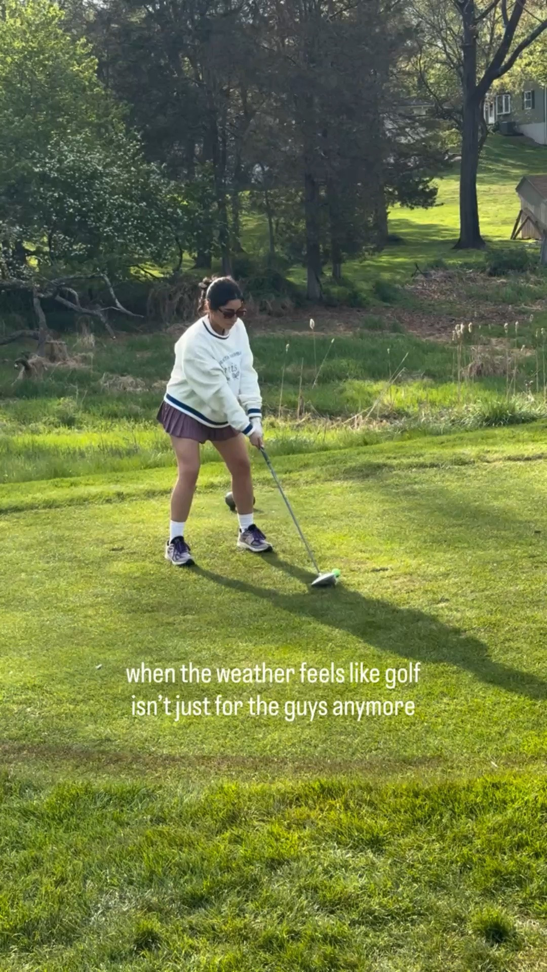 now that it’s warm, I’m in

#golfgirl #girlswhogolf #goldhinge #golfoutfits #golflife