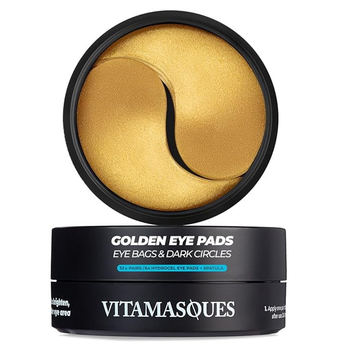 Vitamasques Golden Hydrogel Eye Pads For Puffy Eyes & Dark Circles – Refresh in 15 minutes - Fo... | Amazon (US)