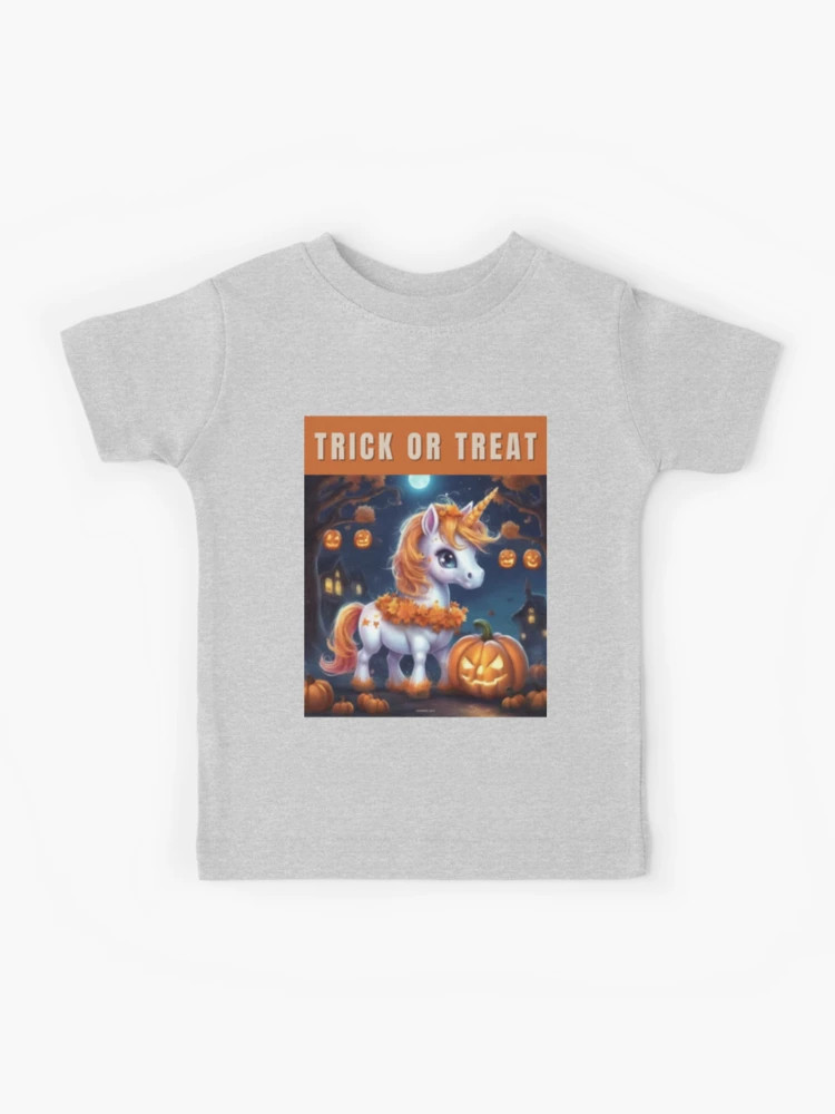 Halloween Unicorn - Trick or Treat Kids T-Shirt | Redbubble (US)