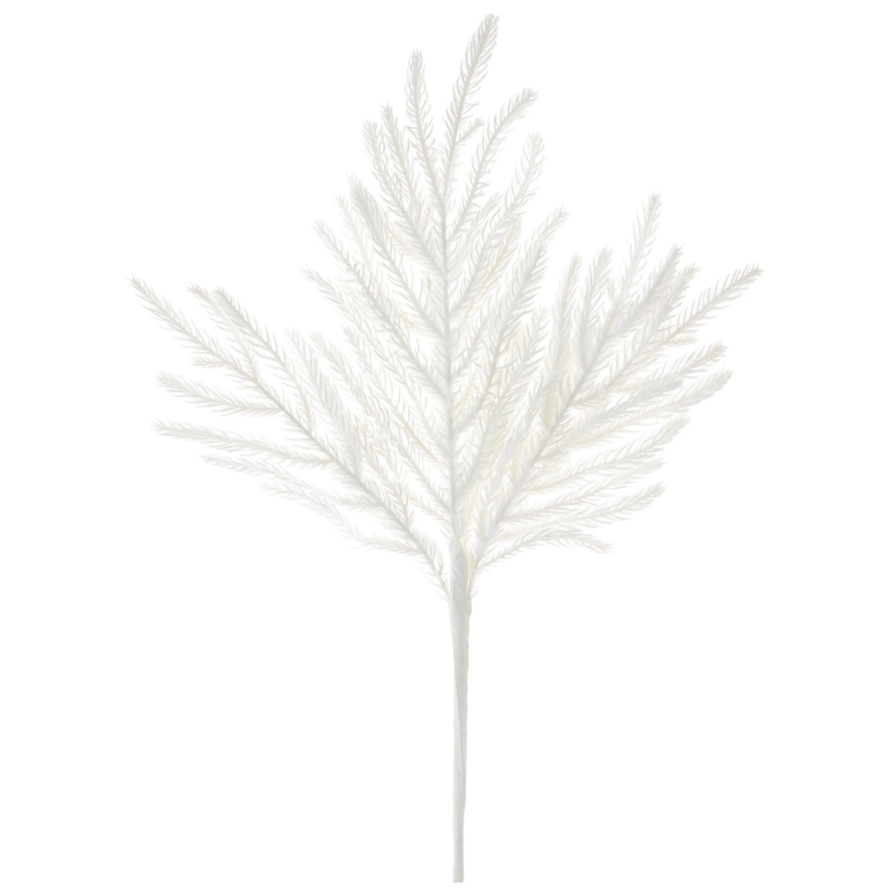 White Norfolk Pine Decorative Christmas Pick, 16 in, by Holiday Time | Walmart (US)