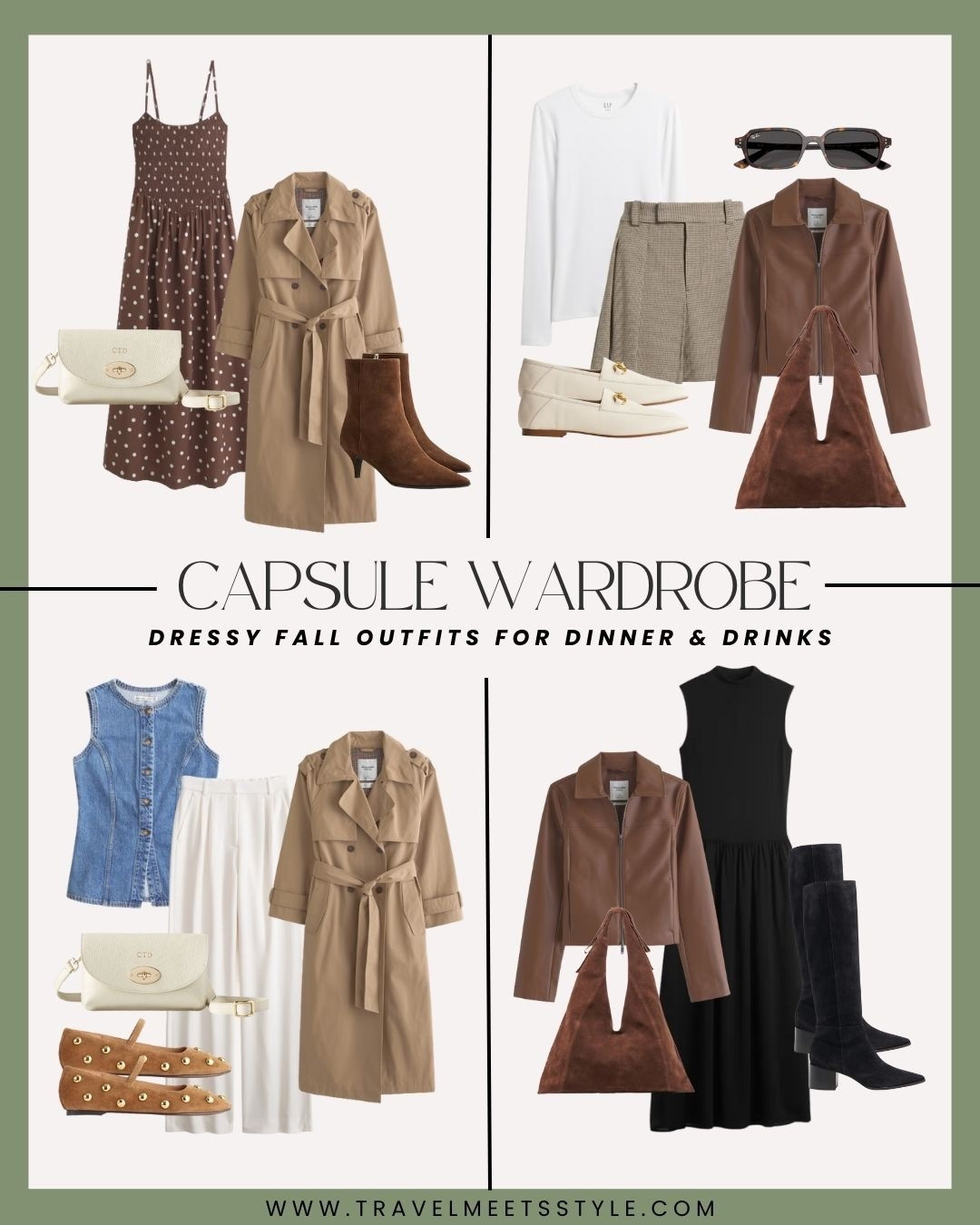 On the blog >> How to create the ultimate fall travel capsule wardrobe, including dressy fall outfit ideas for dinner & drinks. Head to Travelmeetsstyle.com to read the full post! 

Fall outfits, date night outfits, travel outfits, fall capsule wardrobe 

#LTKFindsUnder100 #LTKTravel #LTKStyleTip