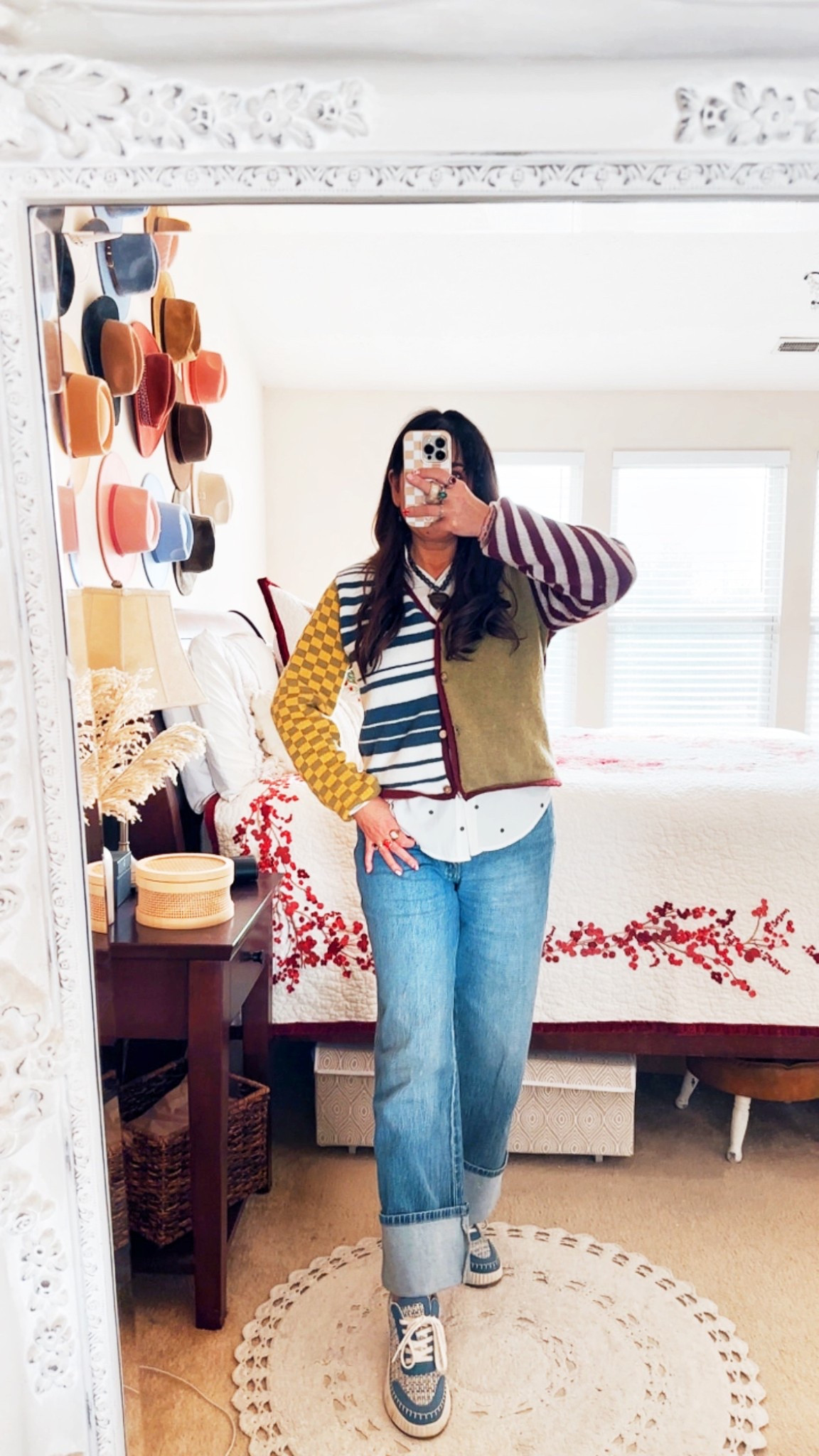 Colorblock patchwork cardigan, I’m wearing my true size small.
Jeans run tts

Casual winter outfit// cardigan// affordable fashion


#LTKSeasonal #LTKSaleAlert #LTKootd