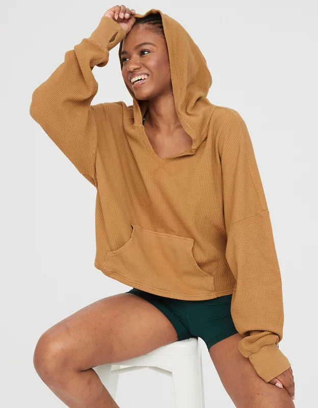 OFFLINE By Aerie Wow! Waffle Hoodie | American Eagle Outfitters (US & CA)