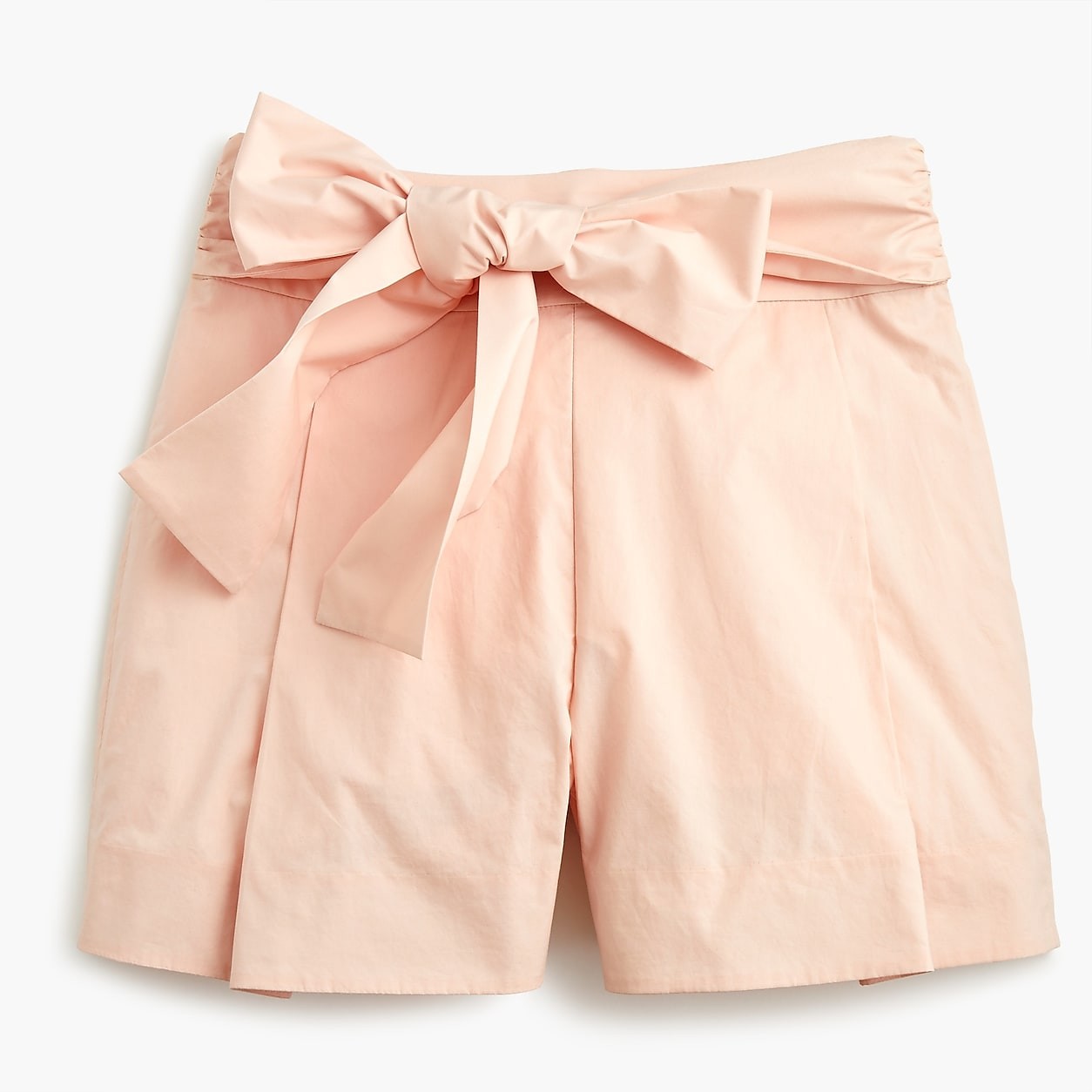 Tie-waist short in cotton poplin | J. Crew US