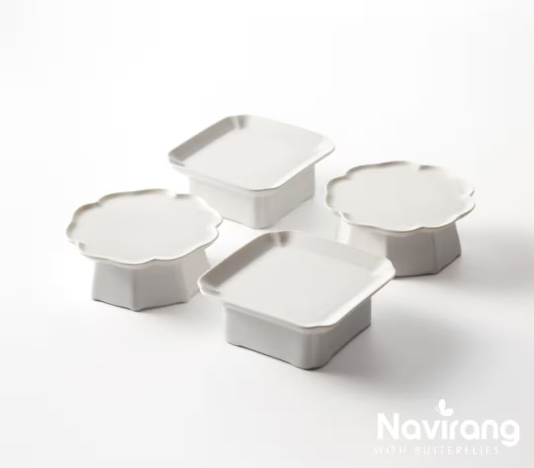 Mini Soban High Plate Mujagi by Korean Ceramist Sim Bo-geun, Flower Soban, Square Soban, Dohl Tab... | Etsy (US)