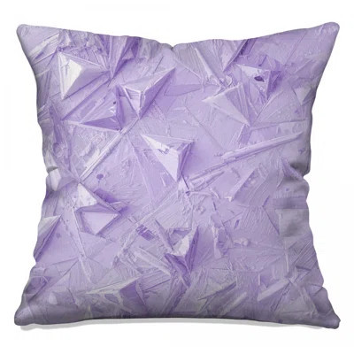 Purple Geometric Texture Double Sided Throw Pillows | Wayfair North America