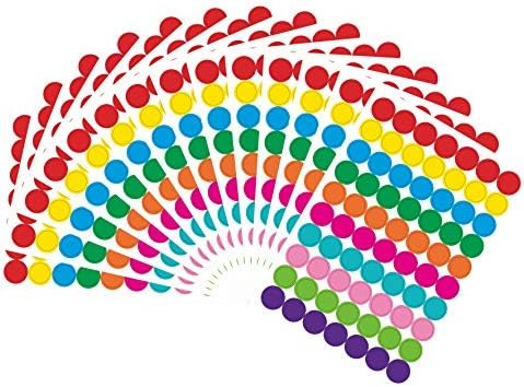 1050 PCS Color Coding Labels Circle Dot Stickers,10 Color Style Colorful Coding Label Sticker for Of | Amazon (US)