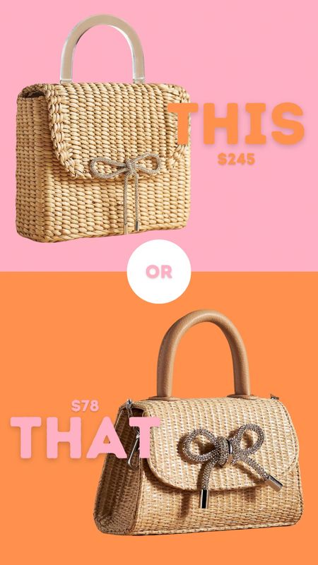 This or that… riffia bow bag 

#LTKSeasonal #LTKItBag #LTKOver40