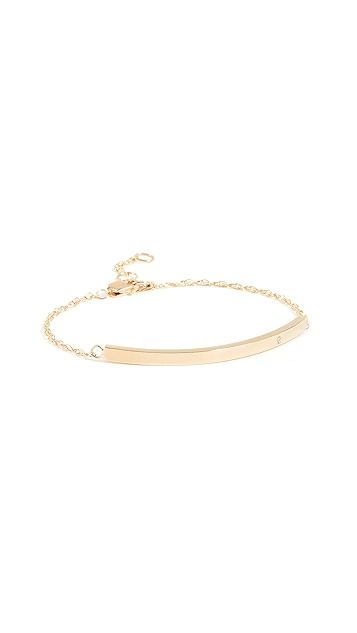 Horizontal Bar Bracelet with Diamond | Shopbop