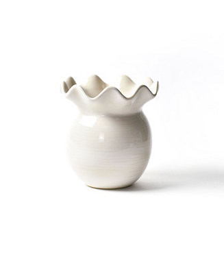 Signature White Ruffle Vase | Macy's