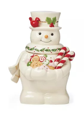 Lenox Happy Holly Days Snowman Cookie Jar | Belk