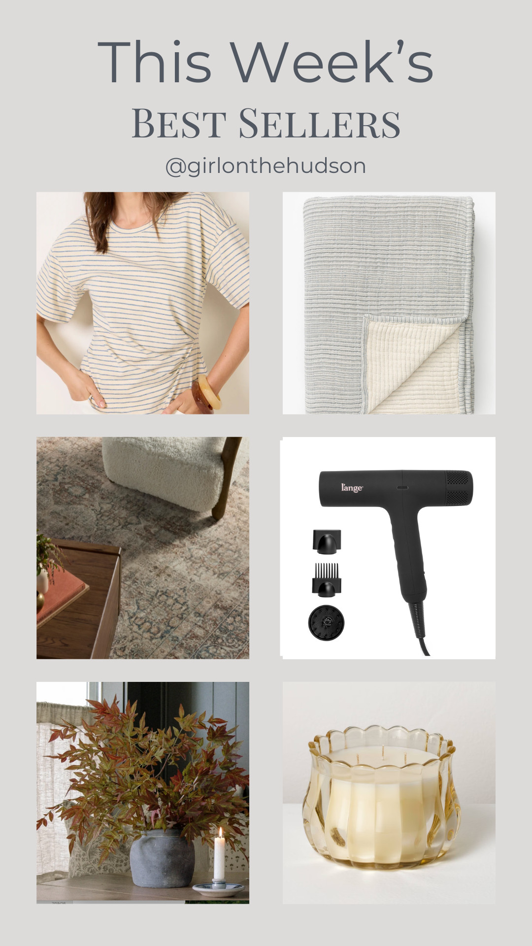 This week's best-sellers! 

The fall branches that I've been decorating with for years (on sale!!), the prettiest fall candle from Target, a new fall top I'll be wearing on repeat, the coziest quilt, a soft rug that works in every room and my new lightweight hairdryer!

#LTKHome #LTKSaleAlert #LTKBeauty