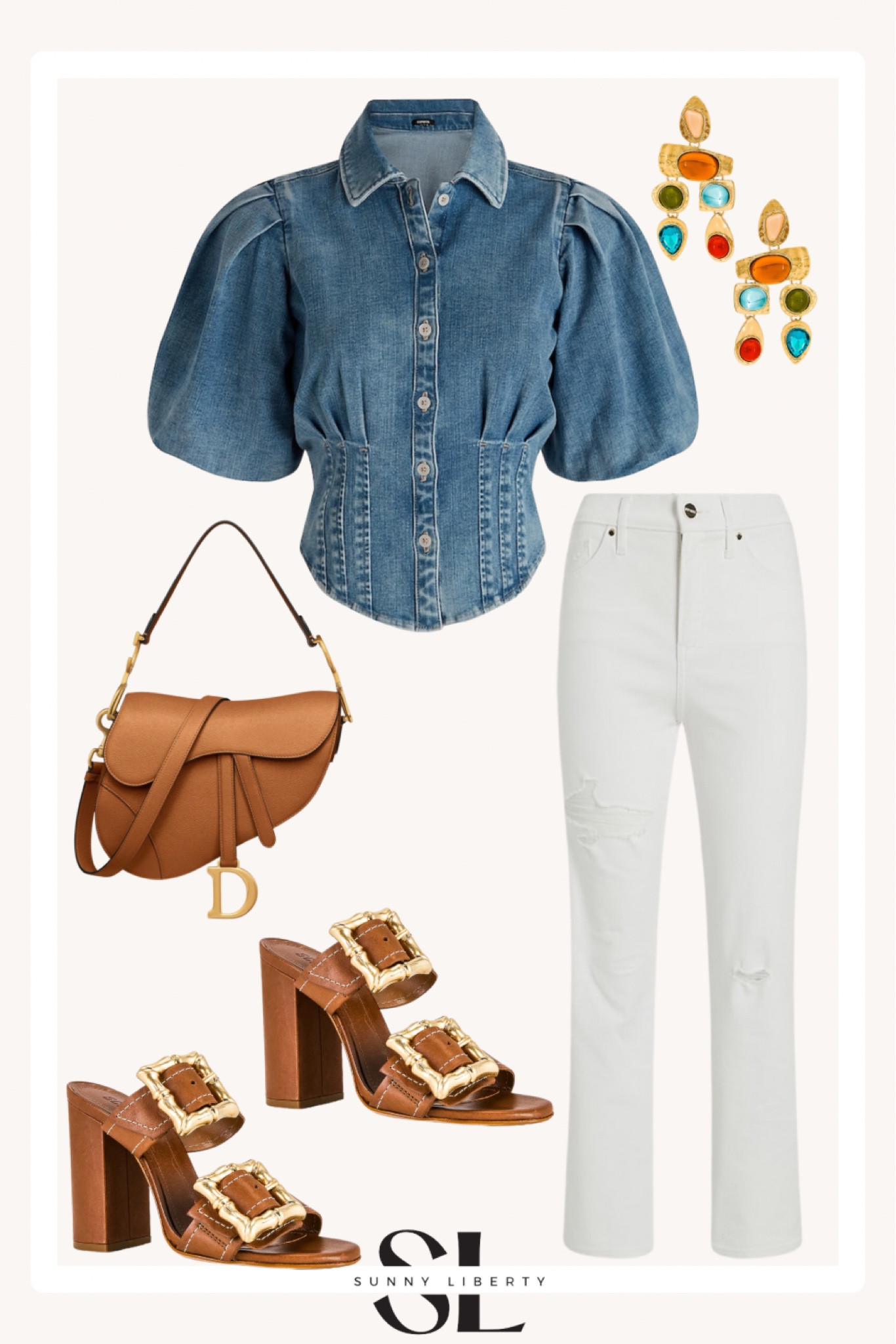Express denim corset top is 40% off right now. 

Luxe Look • Denim • Western • Designer Bag

#LTKitbag #LTKshoecrush #LTKsalealert