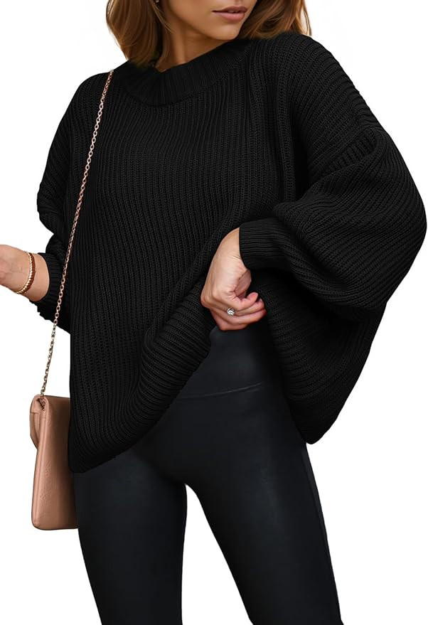 PRETTYGARDEN Womens Sweaters Fall 2024 Oversized Chunky Knitted Pullover Sweater Casual Long Slee... | Amazon (US)