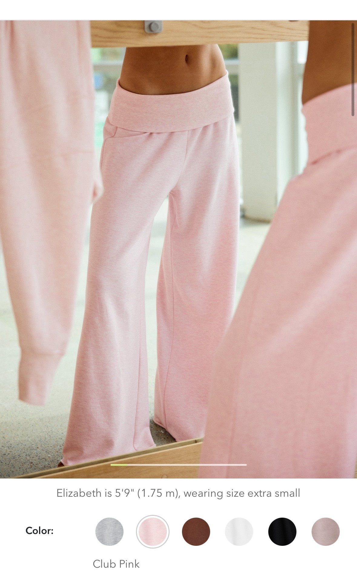 These pants are back in stock! They are SO cute! 
Aerie OTT fold over wide leg