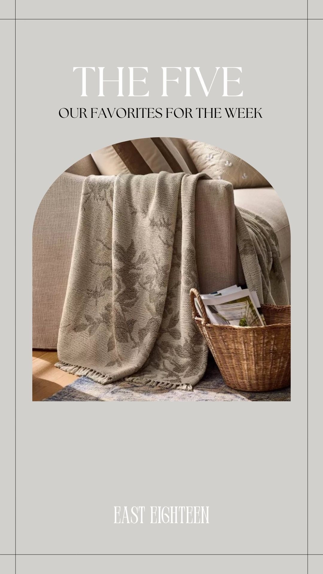 Our Five Favorites for the week include this beautiful blanket from the Studio McGee for Target Collectionn

#LTKHome