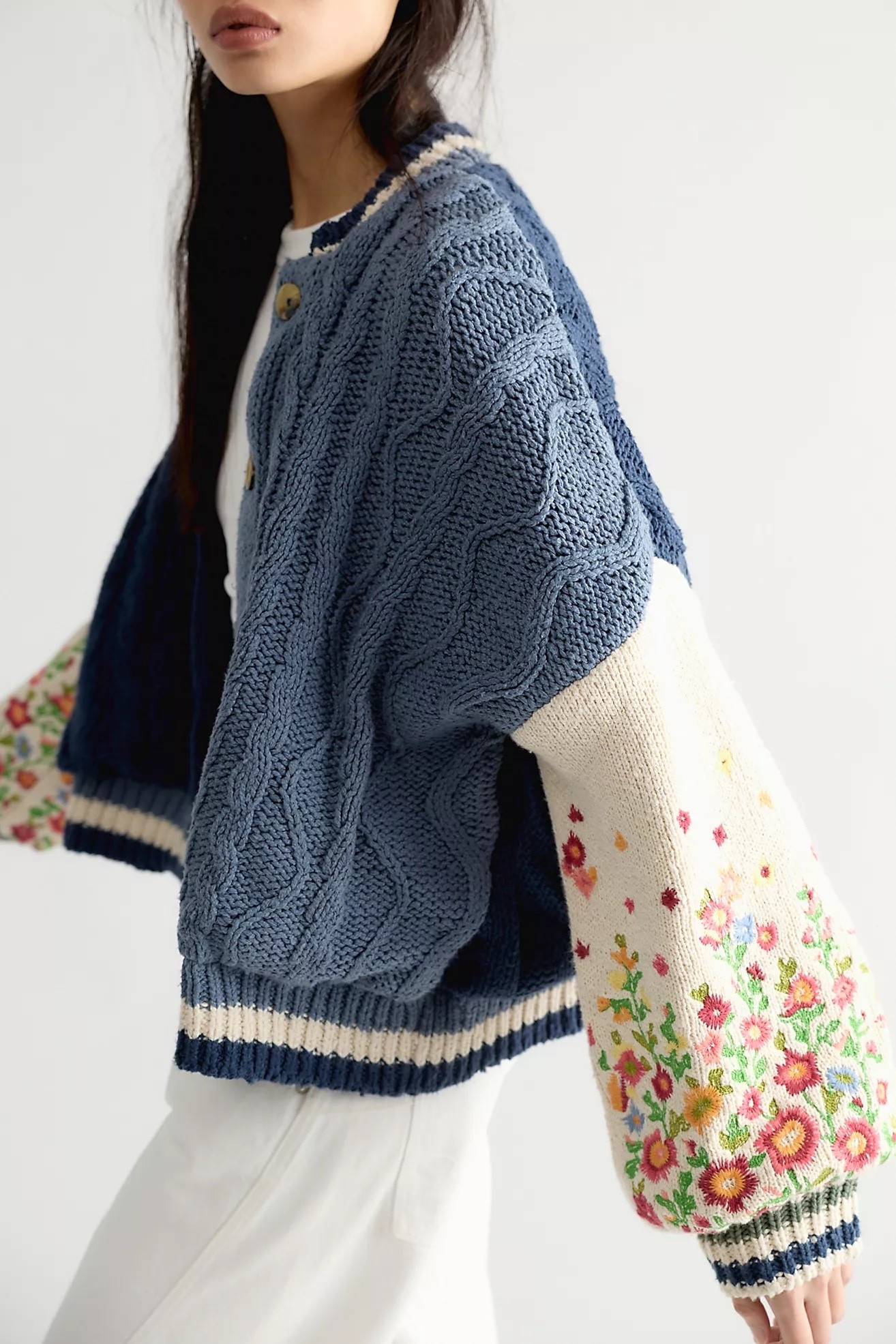 Beautiful floral embroidered knit sweater. Whimsical. Cozy. Sweaters run oversized.

#LTKSeasonal #LTKootd #LTKTravel