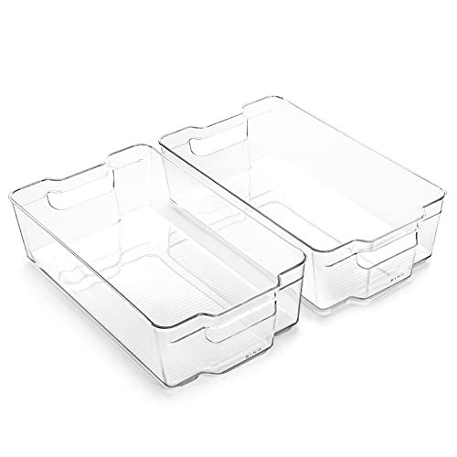 Amazon.com - BINO | Stackable Plastic Storage Bins, X-Large - 2 Pack | The Stacker Collection | M... | Amazon (US)