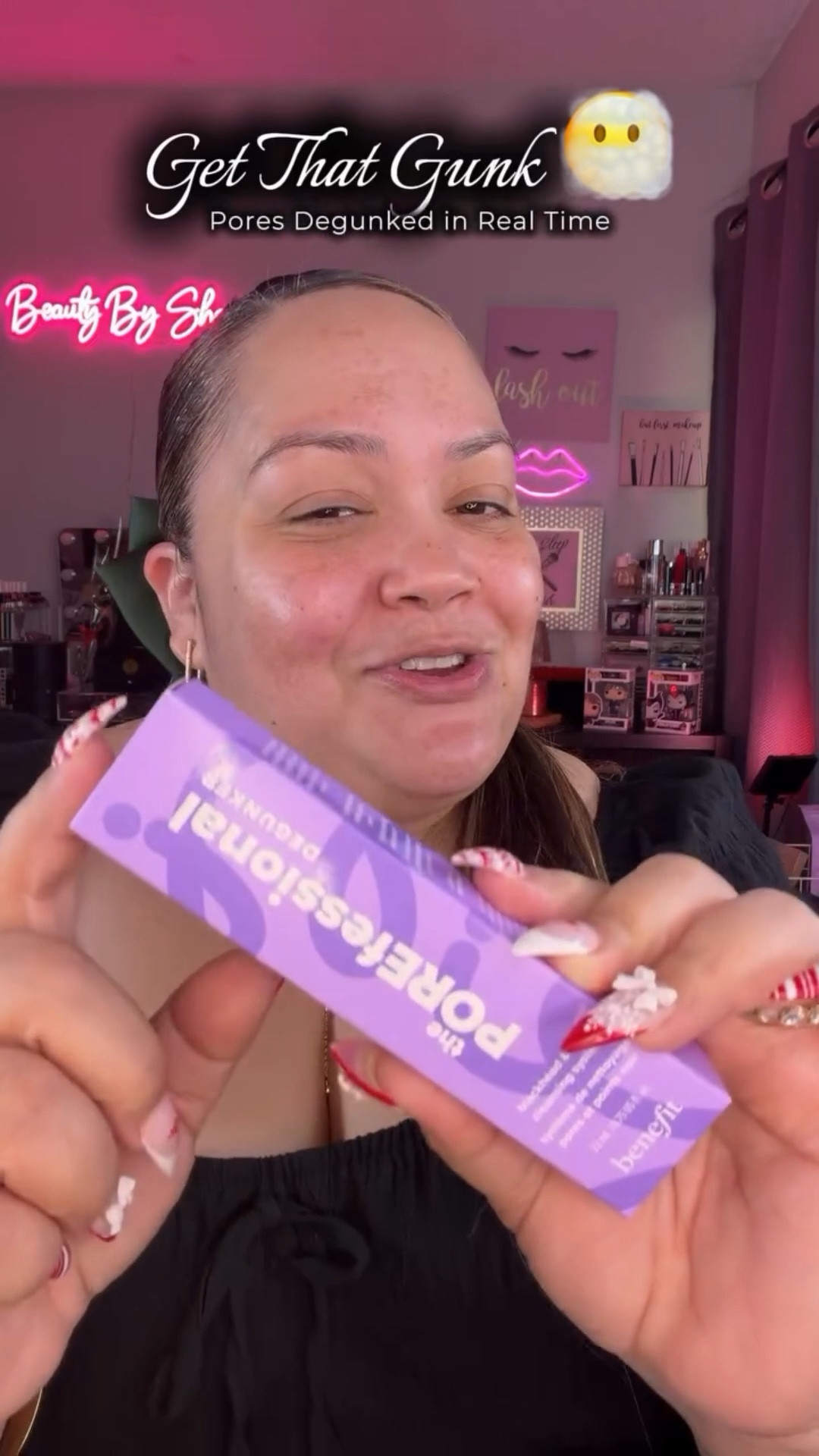 Get That Gunk 😶‍🌫️💜

Blackheads? Cleansed.
Pores? Degunked.

The Benefit Cosmetics POREfessional Degunker is a 2 in 1 blackhead and pore cleansing system that makes pore cleanouts extra satisfying.

In this video I apply the pore softening formula, remove it, then use the built in extracting tool to gently glide over my skin. Watching what comes off is wild. My pores felt cleaner and smoother right after, and I’m excited to see how my skin continues to look with more use. Stay tuned 👀

This system helps soften pores, loosen buildup, and visibly reduce the look of blackheads after use. If you love a satisfying skincare moment, this one is for you.

Clear your pore junk and show off your gunk harvest 😶‍🌫️💜

@benefitcosmetics 
#BenefitClubPink #Porefessional #Degunker #contest

#LTKBeauty #LTKOver40 #LTKGiftGuide